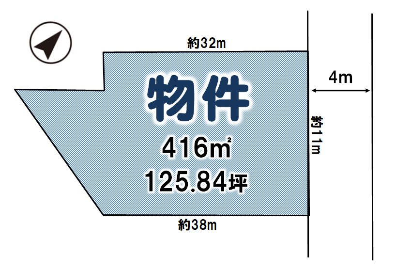 古河市幸町の土地図