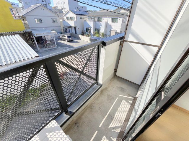 SKYマンションのバルコニー