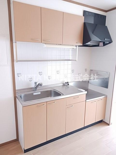 メゾン・フォレストＡ棟のキッチン|ガスコンロ設置タイプです＊