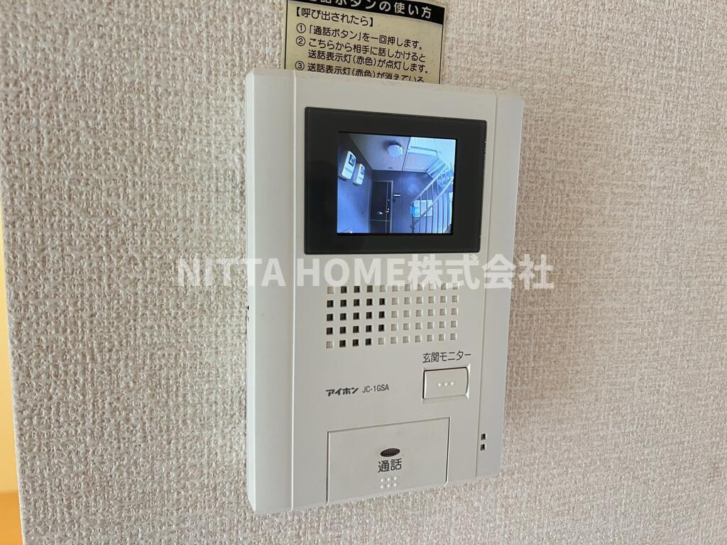 サニークレスト三和のセキュリティ|TVインターホン付きで安心ですね☆彡