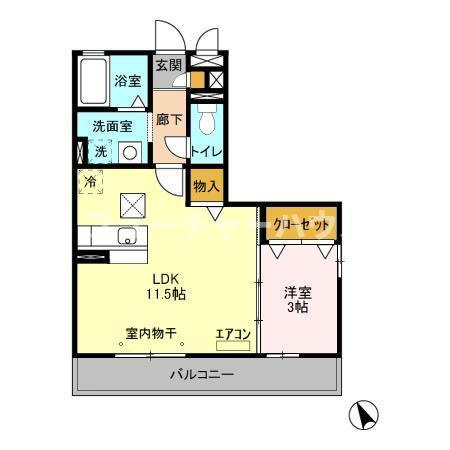 ベルデュールの間取り