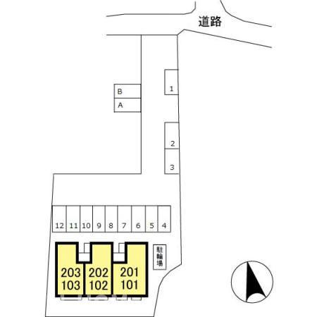 Ｃｏｓｍｏｓ　Ⅱの区画図|他社様掲載物件もまとめてご紹介、ご案内可能です(^^)/