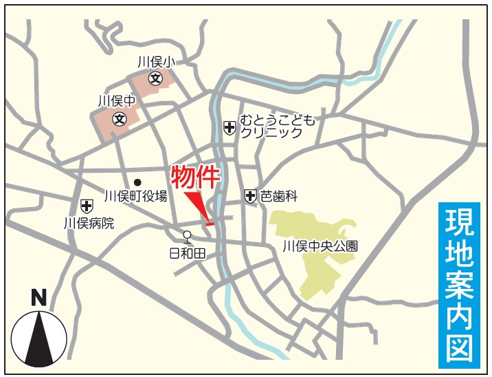 新築戸建   川俣町第1　CRADLE GARDEN　全4棟の地図
