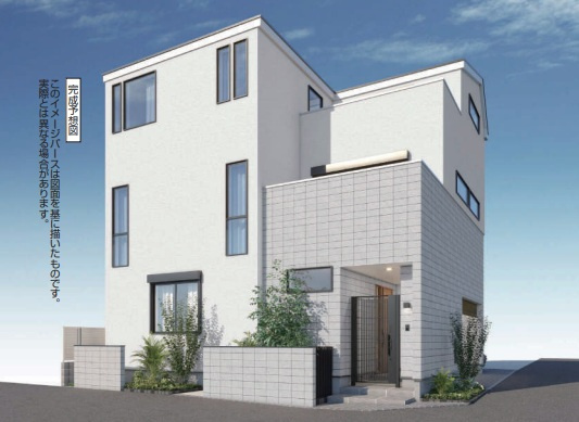 阿佐谷北2丁目・新築戸建の外観パース