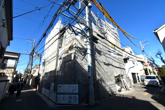 阿佐谷北2丁目・新築戸建の前面道路含む現地写真