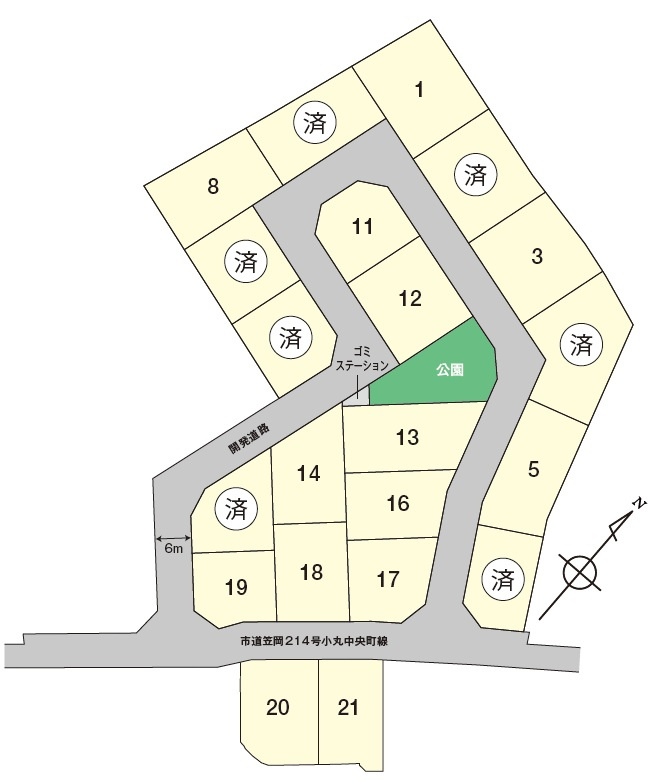 プレシャスシーズ殿川の区画図