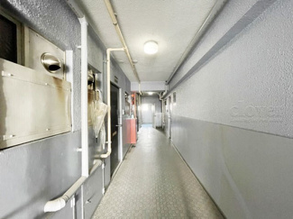 【その他共用部分】 | 共用廊下です。ここもきれいに清掃されています。周囲のお部屋の様子も、ぜひ伺ってみてください。～即日のご見学可能～　お問合せはお気軽にどうぞ。