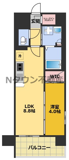 【間取り】 | プレサンス　レイズ　泉　高岳駅前 | 間取りです。