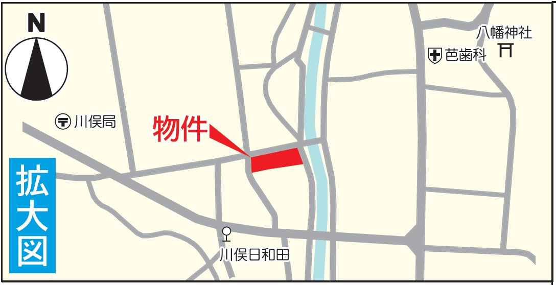 新築戸建・建売　川俣町第1　CRADLE GARDEN　全4棟の地図