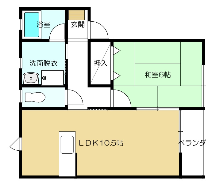 コーポ花輪野の間取り