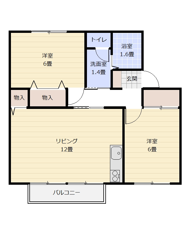 エミネンスコートＡの間取り