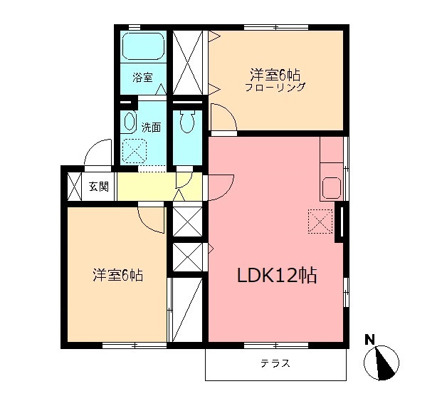 エミネンスコートCの間取り