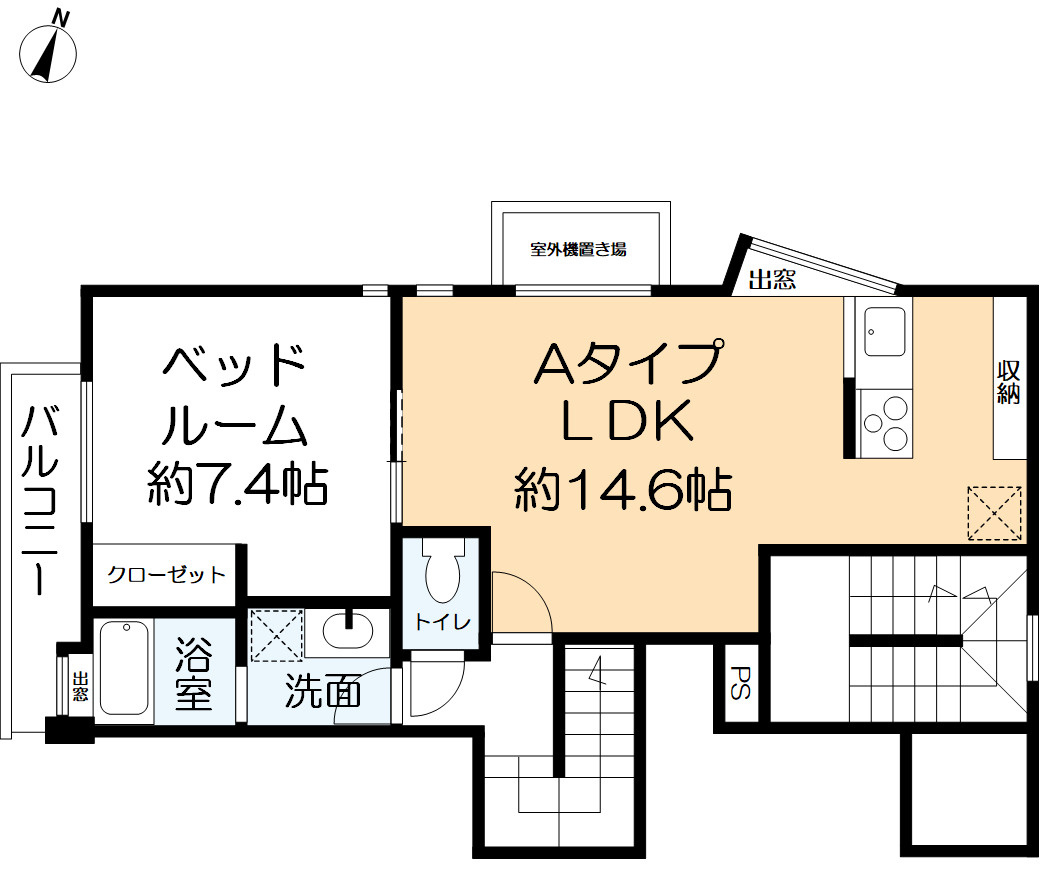フォート本山中町の間取り