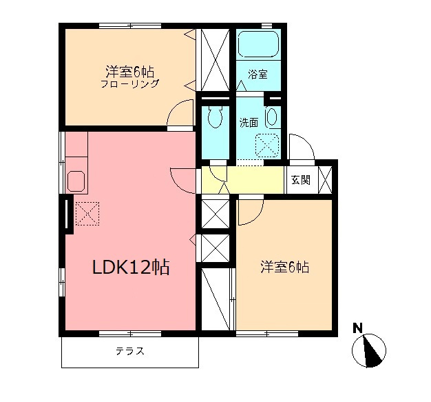 エミネンスコートCの間取り