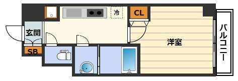 BPRレジデンス新梅田の間取り