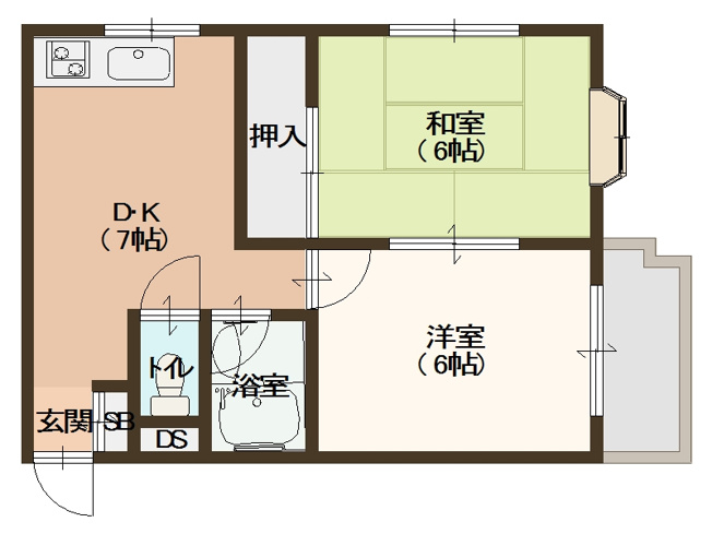 【間取り】 | プレアール西加賀屋