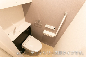 【トイレ】 | ヒカルサつくば要イーストⅠ | ゆったりとした空間のトイレです