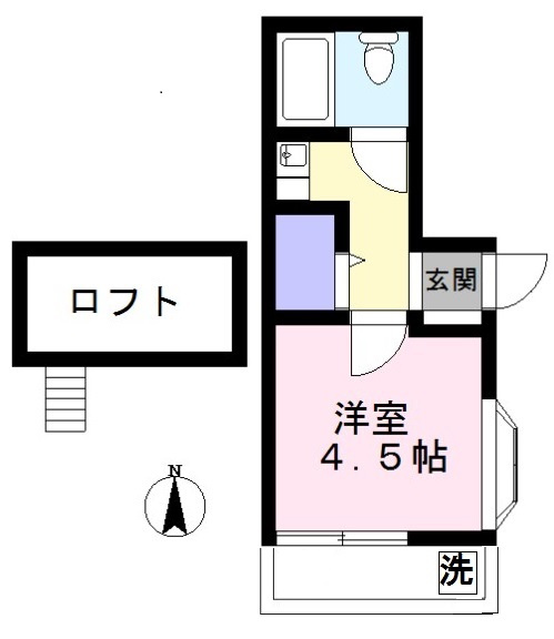 ホワイトハイツ山本の間取り