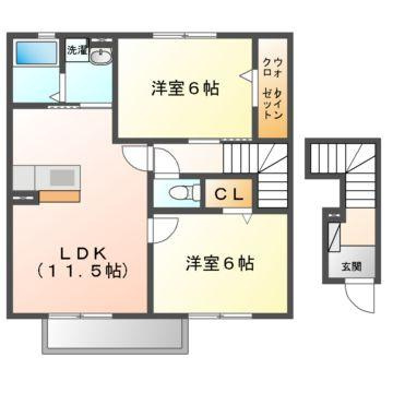 ルミエール灘崎の間取り