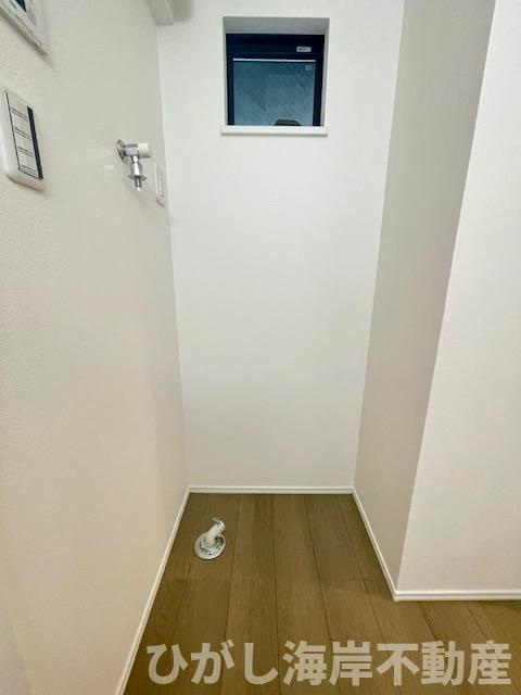 茅ヶ崎市浜竹　新築戸建　全３棟のランドリースペース|洗濯機置場