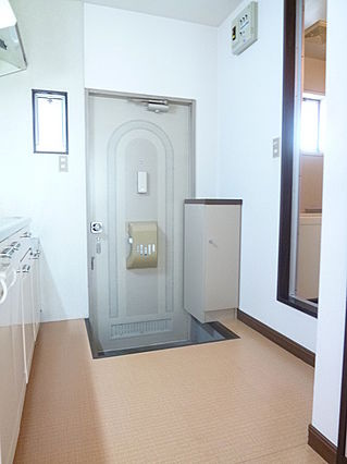 タカシマハイツの玄関