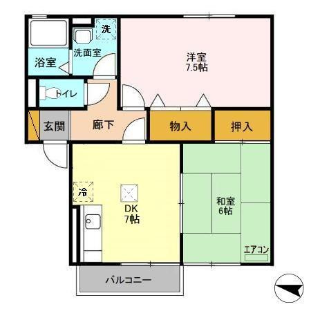 クレール新柏の間取り