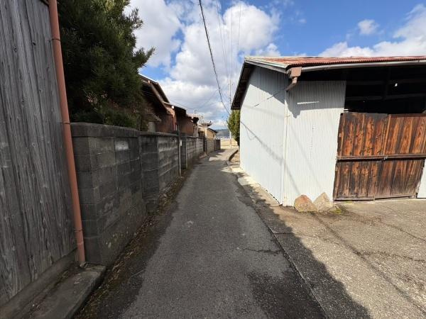 和歌山市宇田森　土地の前面道路含む現地写真