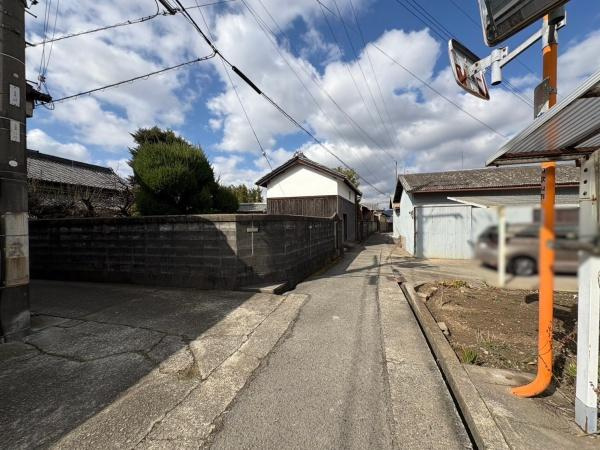 和歌山市宇田森　土地の前面道路含む現地写真