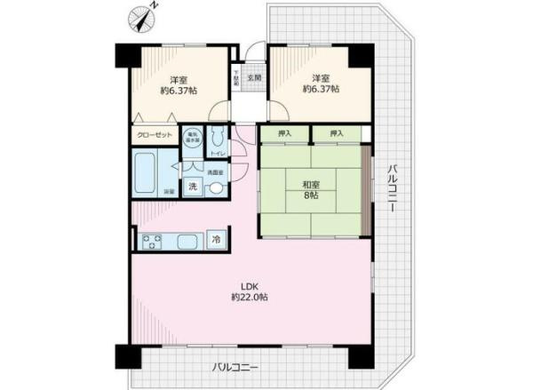 プレステージマンションクレールの間取り