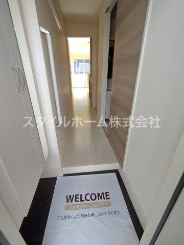 リシュドールＢの玄関