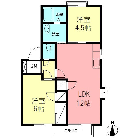 カーサ柏台Bの間取り