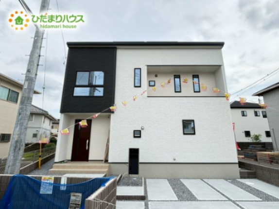 熊谷市上之　新築一戸建て　02の外観|デザイナーズのようなお洒落な外観です♪				
