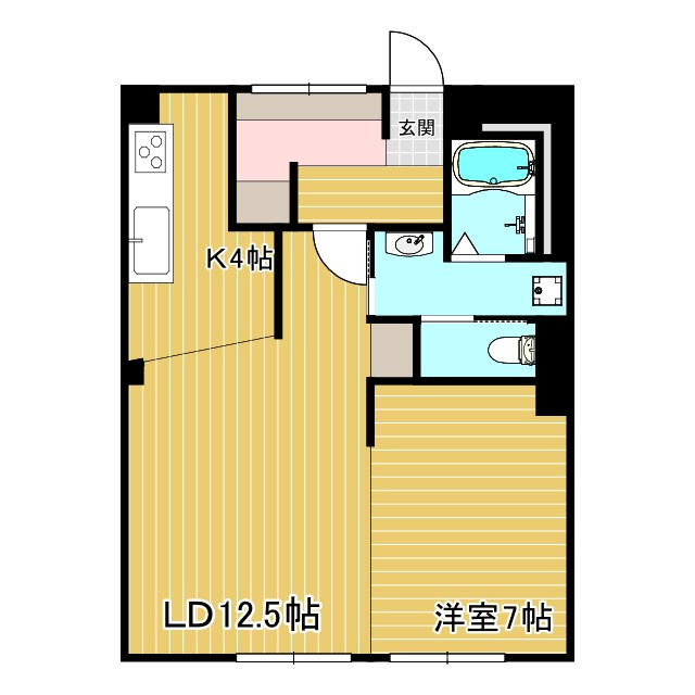 高砂市神爪３丁目の賃貸マンションの間取り