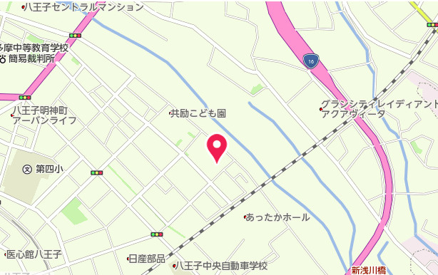 祝　成約済み　八王子市　明神町　新築戸建ての地図|～仲介手数料無料☆八王子ひなた不動産～　八王子市明神町　新築戸建