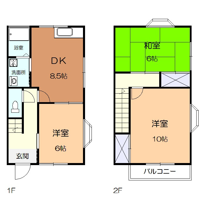 ハイヴィレッジＢの間取り