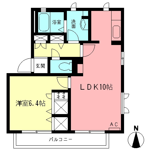 ソルクレストBの間取り