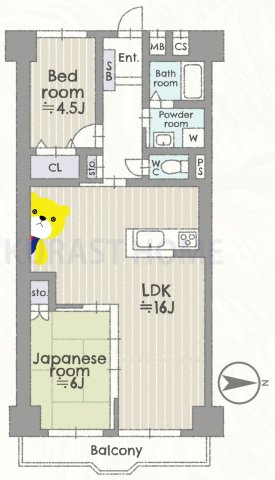 シャルマンコーポ神足　3階の間取り