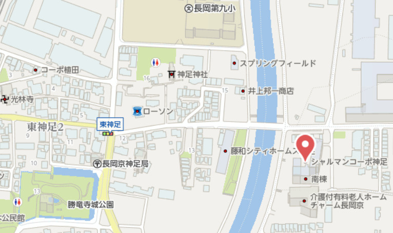 シャルマンコーポ神足　3階の地図