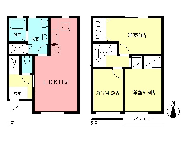 コンフォートAの間取り