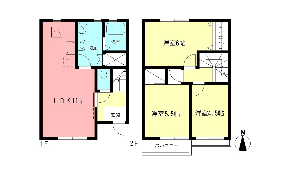 コンフォートAの間取り