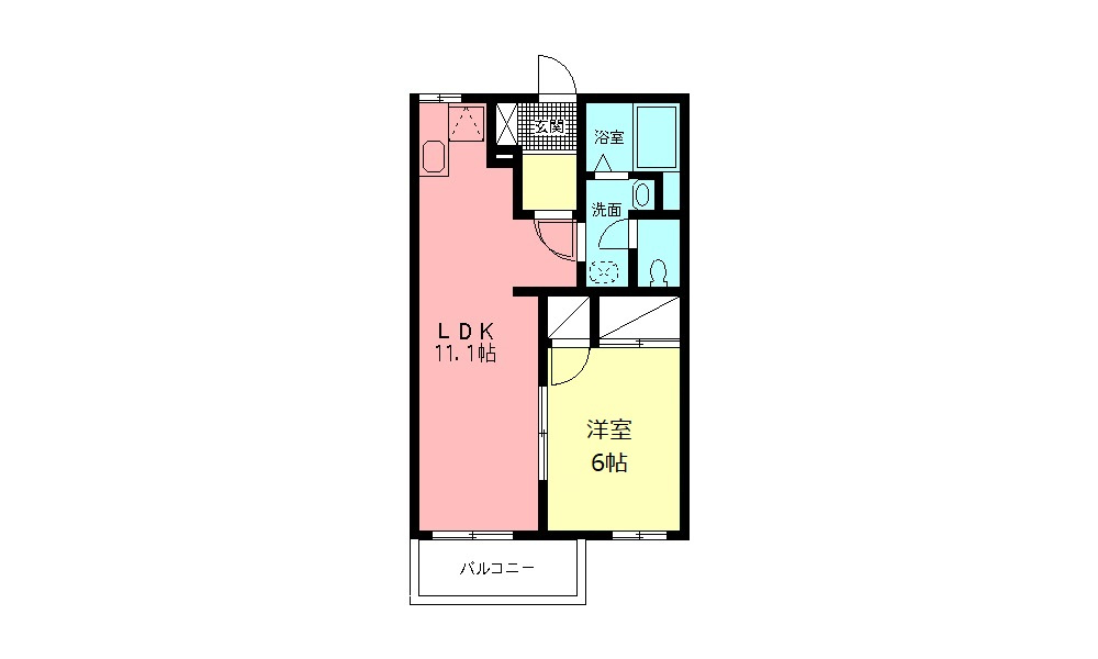 ロワール上河内Ⅱの間取り