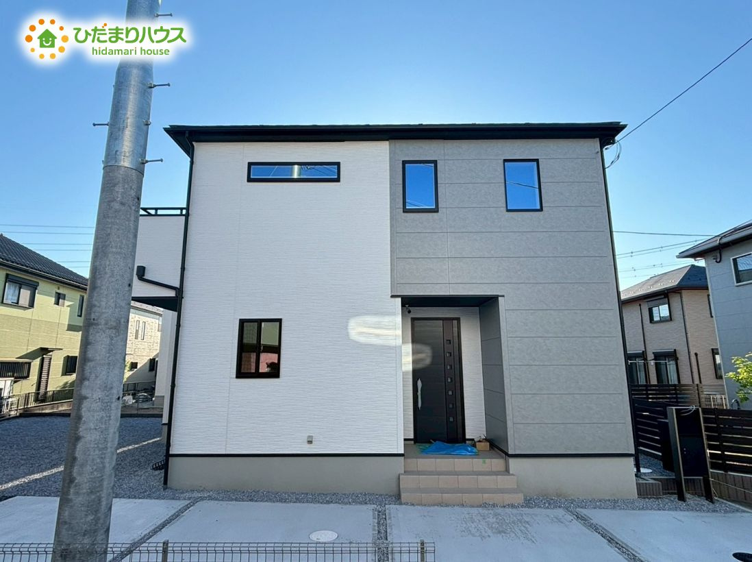 熊谷市上之　新築一戸建て　04の外観|2トーンなのでお洒落な印象を受ける外観に！！