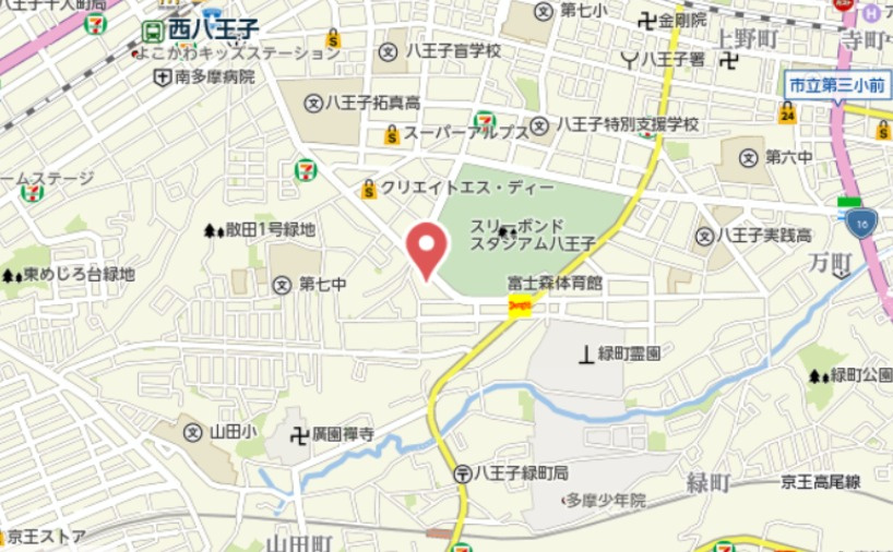 『八王子市マンション』ベルシヤトゥ八王子台町【仲介手数料無料】　八王子市台町2-10-19の地図|～仲介手数料無料☆八王子ひなた不動産～ベルシヤトゥ八王子台町