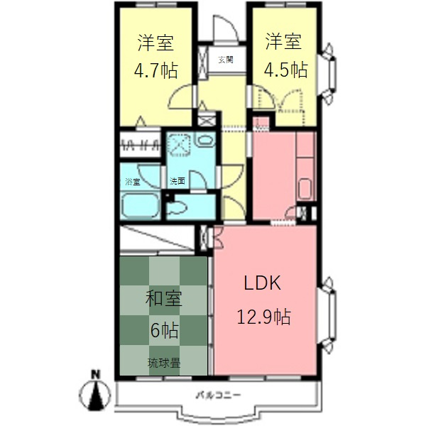 フォレストヒル緑園の間取り