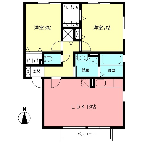 コンフォートⅠの間取り