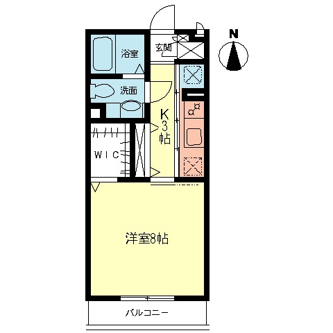グリーンクレスト新横浜Aの間取り