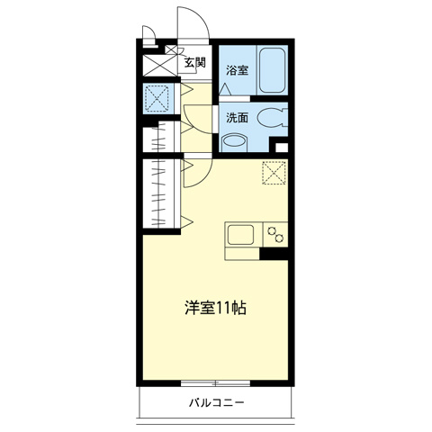 グリーンクレスト新横浜Bの間取り