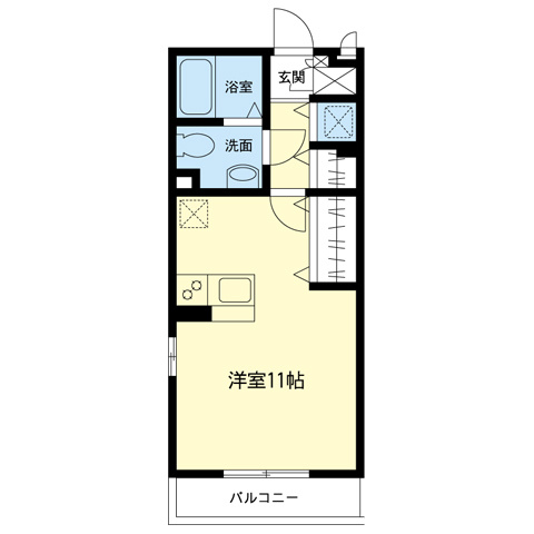 グリーンクレスト新横浜Bの間取り