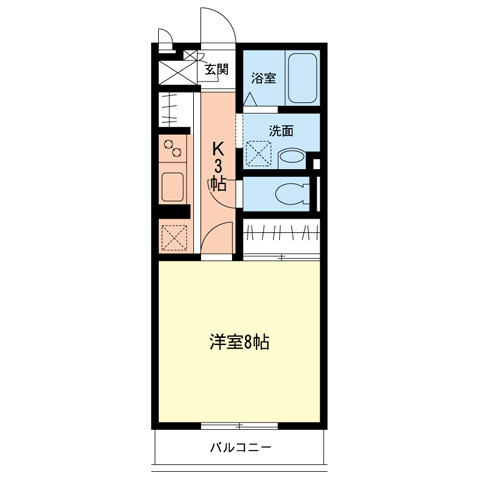グリーンクレスト新横浜Bの間取り
