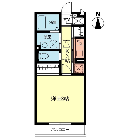 グリーンクレスト新横浜Aの間取り